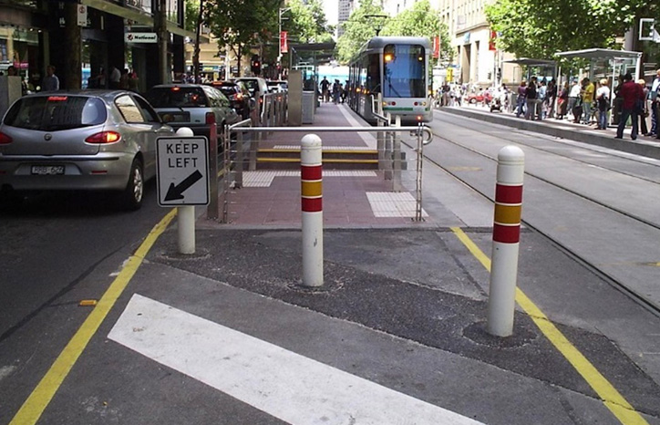 Safety Bollard Solution for the CBD super-stops